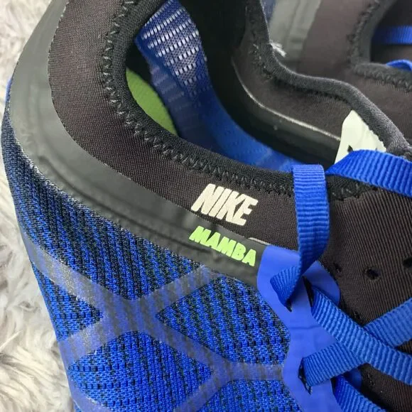 Nike Track Shoes Men 11 Blue White Black Green Zoom Mamba 3 Racing Spikes 706617 - Picture 5 of 13
